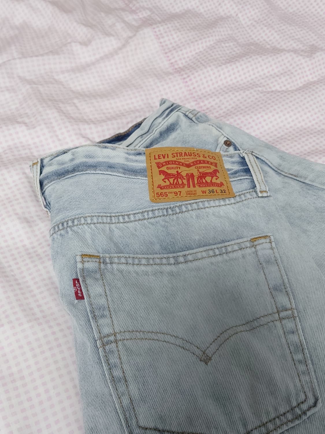 Levi's 565 루즈 스트레이트 리바이스 565 연청 상품이미지2