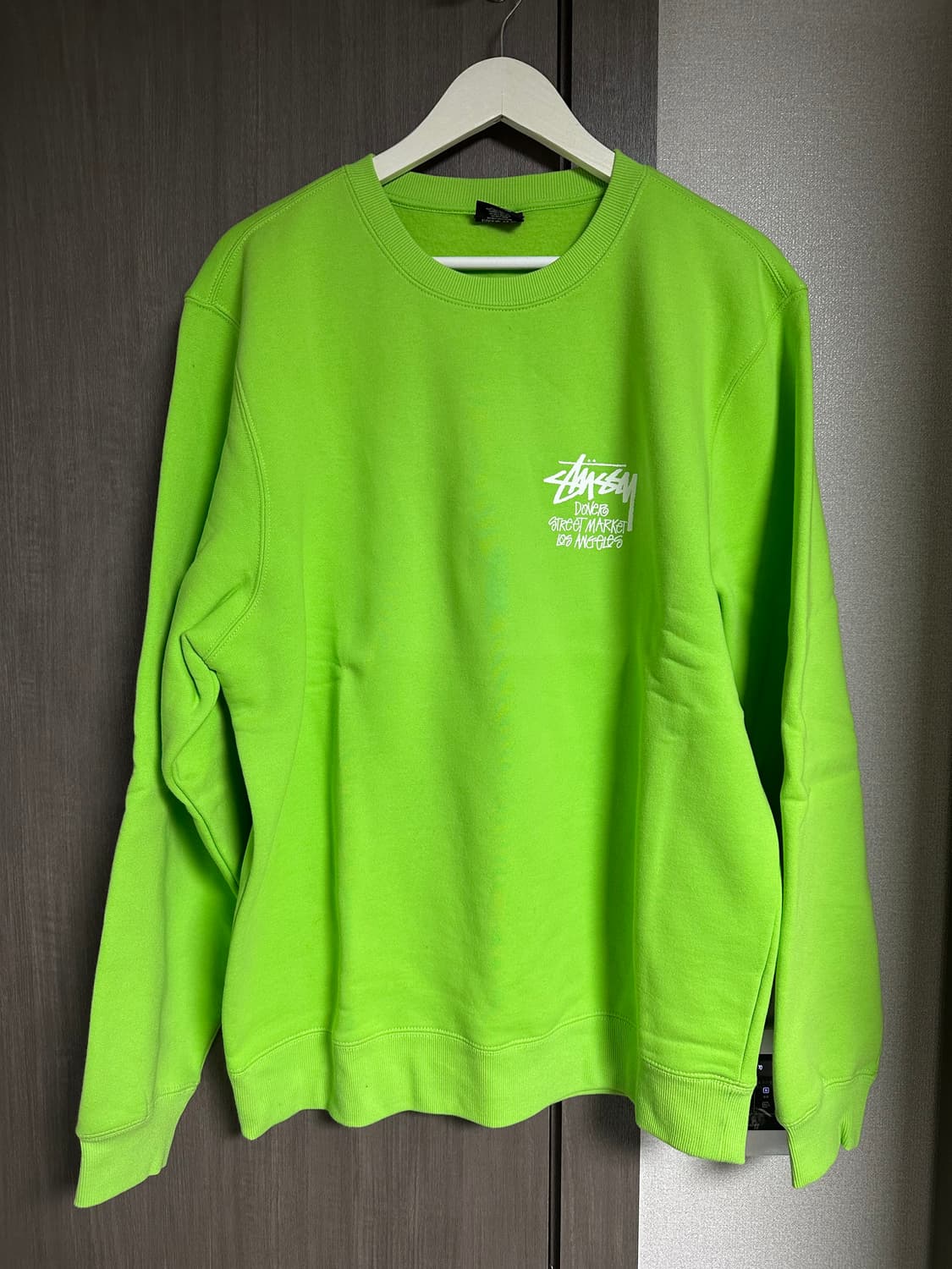 스투시 라임 맨투맨 L 상품이미지1