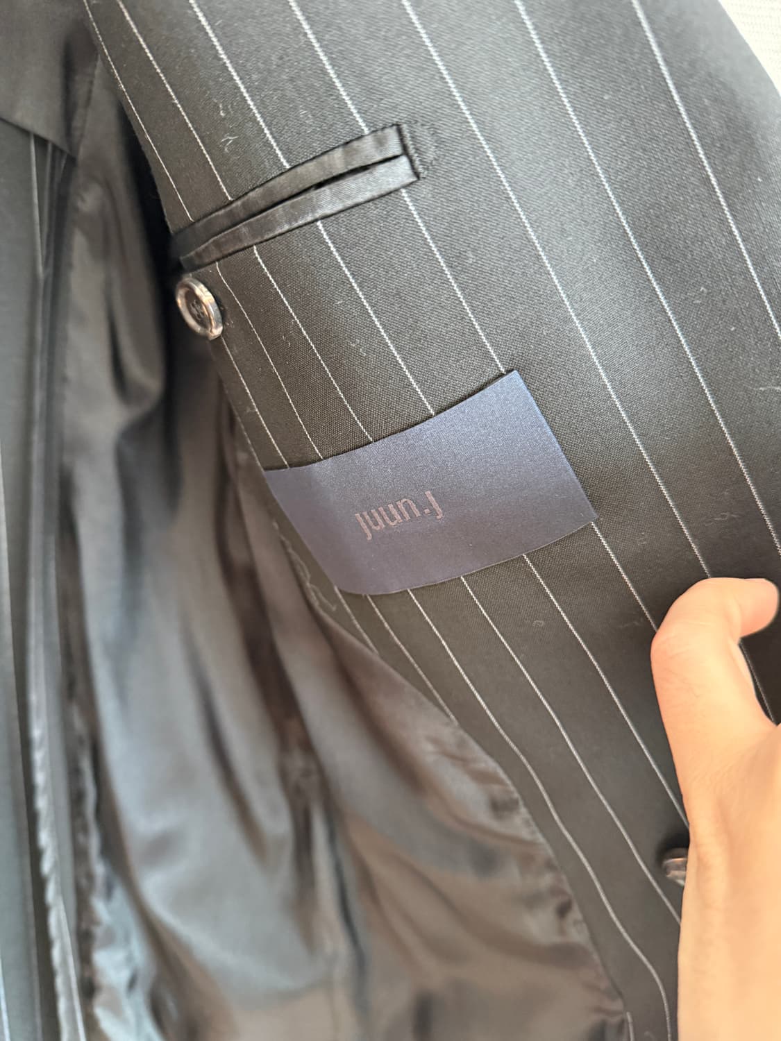 준지 스트라이프 더블 자켓 상품이미지2