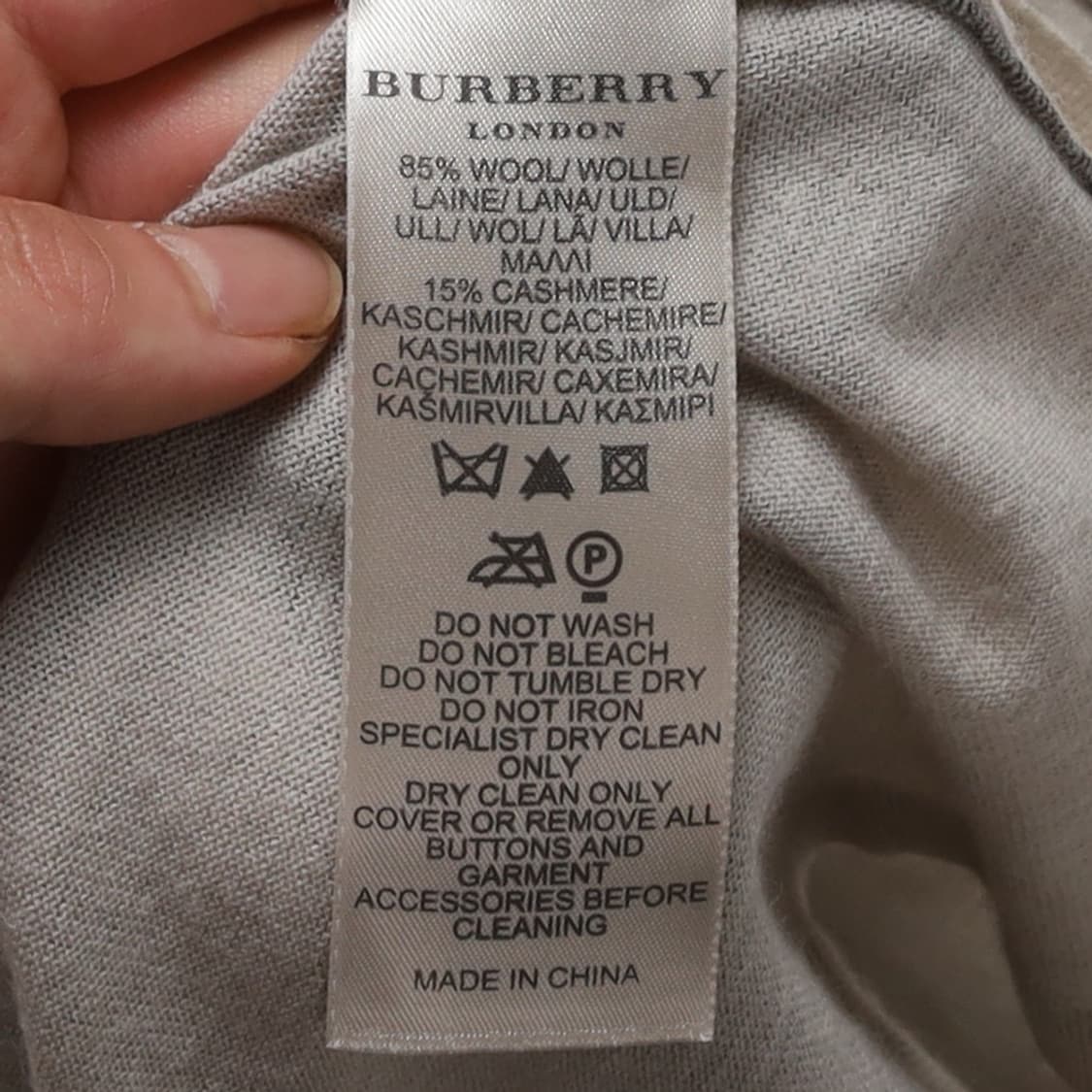 버버리 Burberry Nova Check Pattern Cashmere 상품이미지8