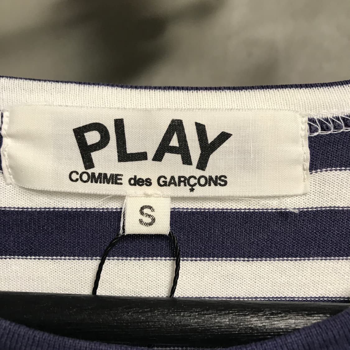 꼼데가르송 와펜 스트라이프 긴팔 티셔츠 S(W) 상품이미지5