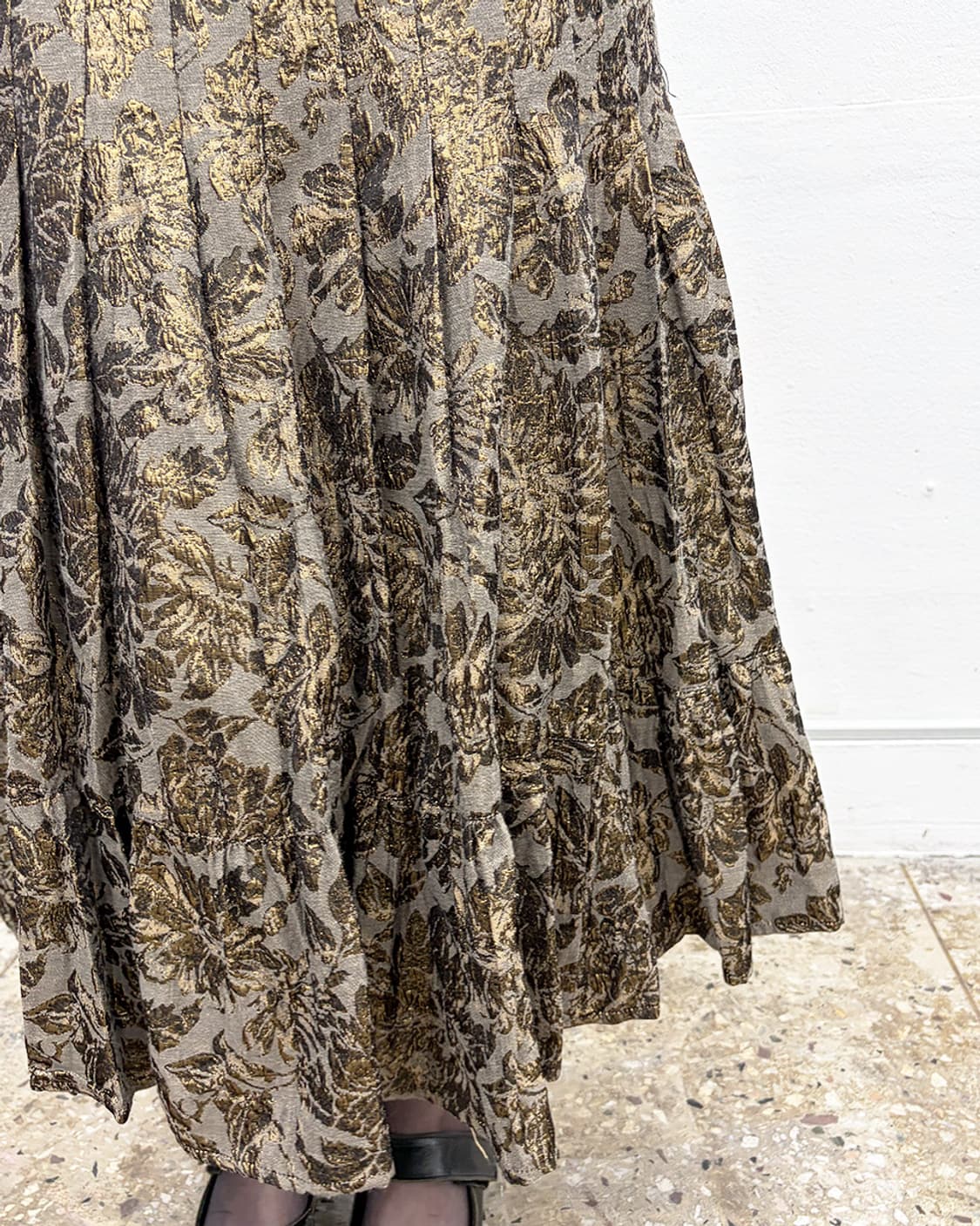 가에타노 나바라 2014F/W 플로럴 더블 플레어 스커트 상품이미지4