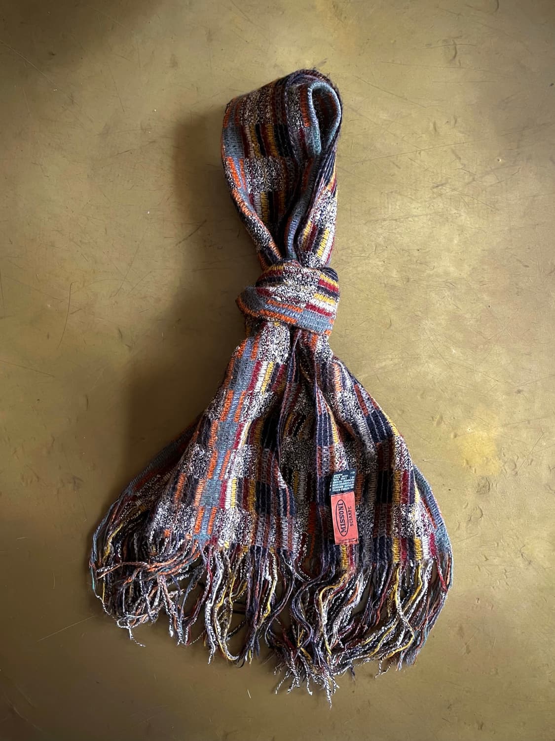 90s Old MISSONI Mohair Knit Muffler 상품이미지7