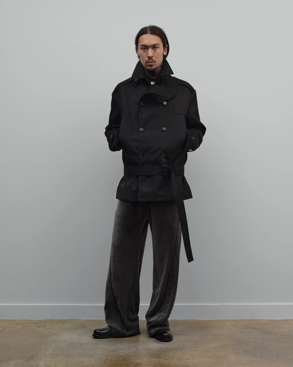 [S,M]커미션 25fw Hunter 트렌치 코트/블랙 상품이미지6