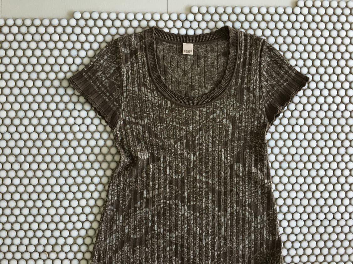 axes femme) floral jacquard knit dress 상품이미지1