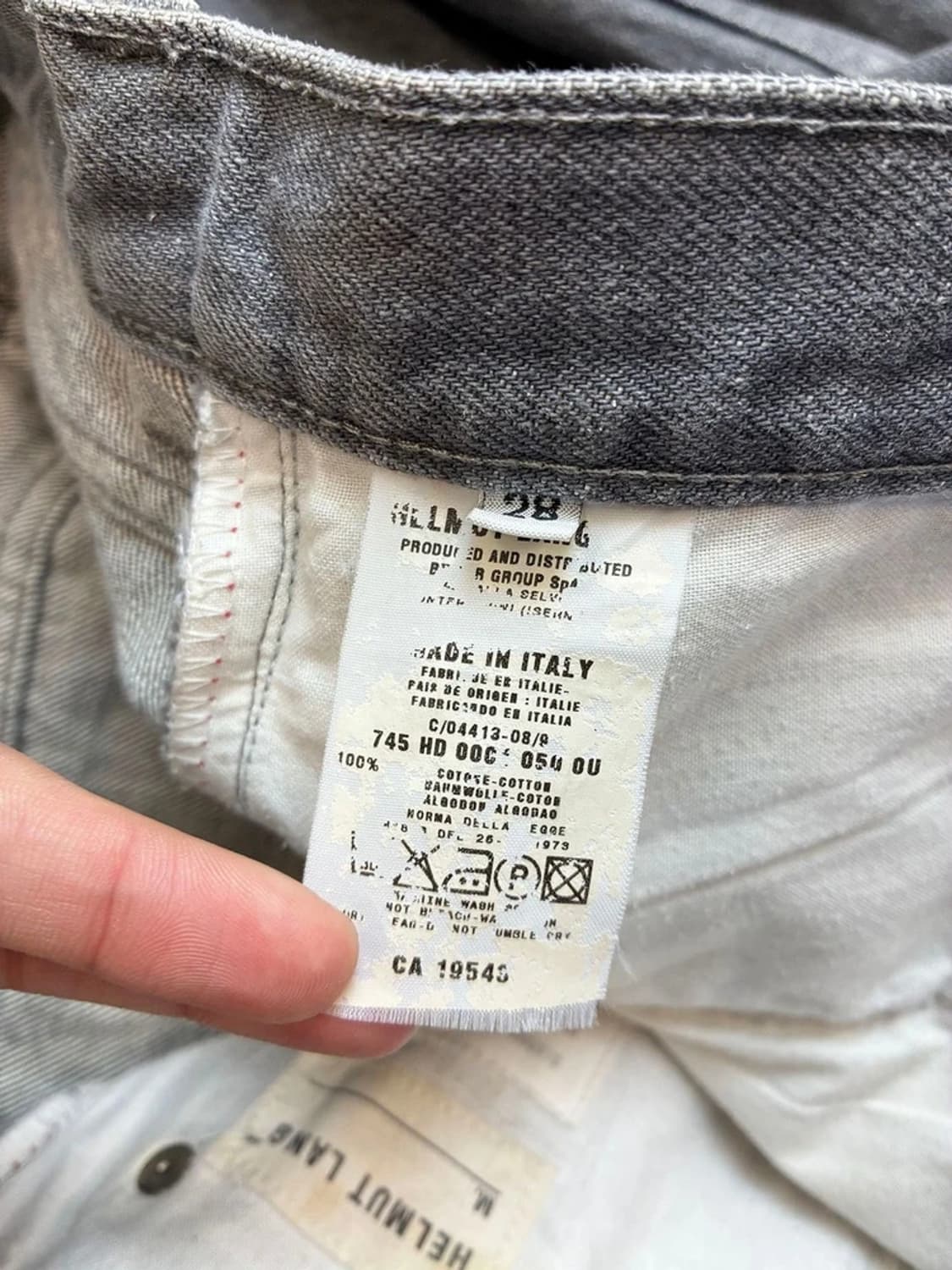 핼무트랭 00's 트레이디드 스트레이트 로우 데님 팬츠 PN6023 상품이미지9