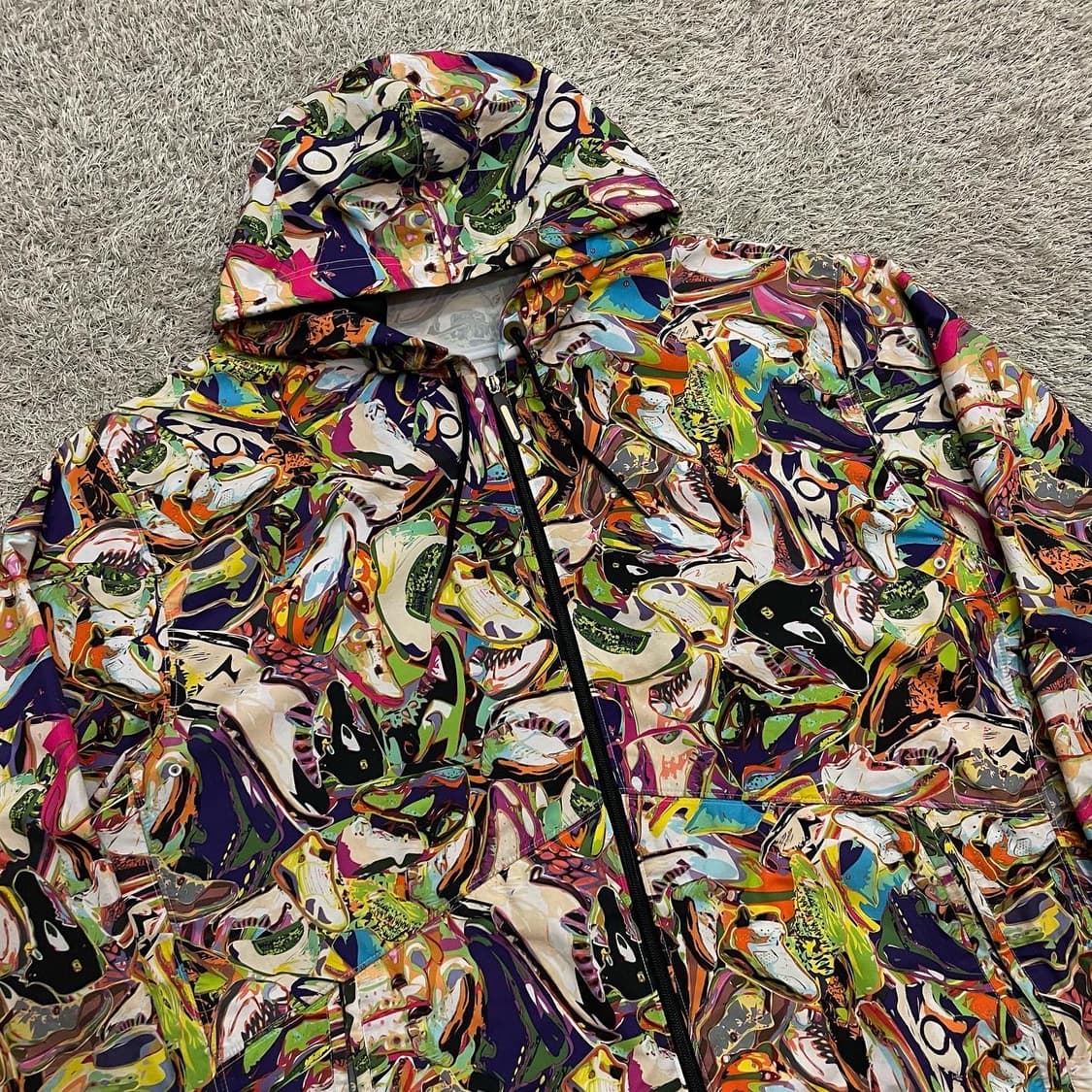 조던 기하학슈즈패턴 후드바람막이 상품이미지3