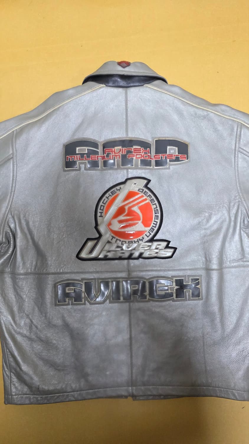 00's AVIREX 아비렉스 실버 스케이트 자켓 2XL XXL 상품이미지3