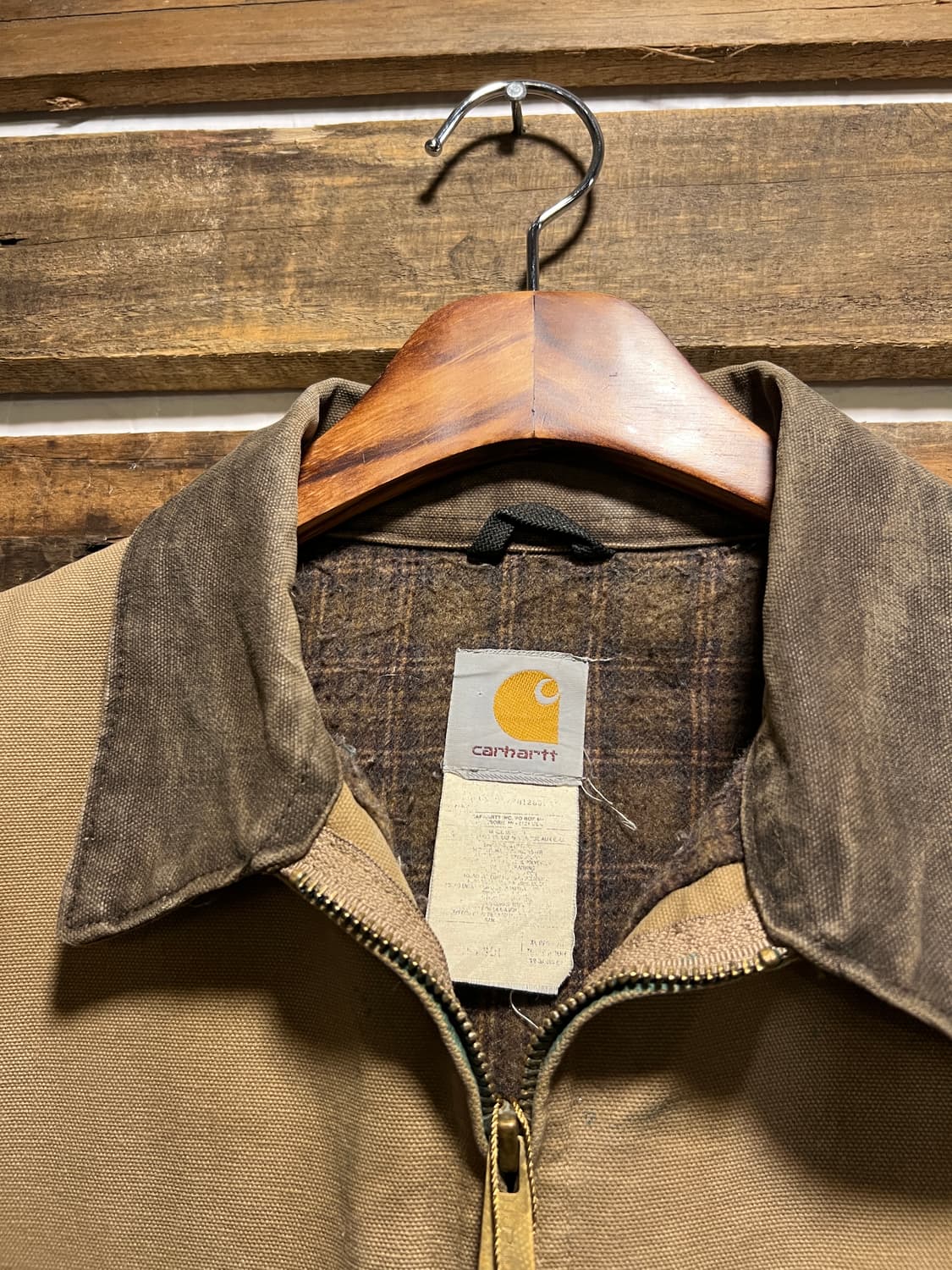 [XL]칼하트 USA Made J97 SDL 디트로이트 브라운 워크 자켓 상품이미지2