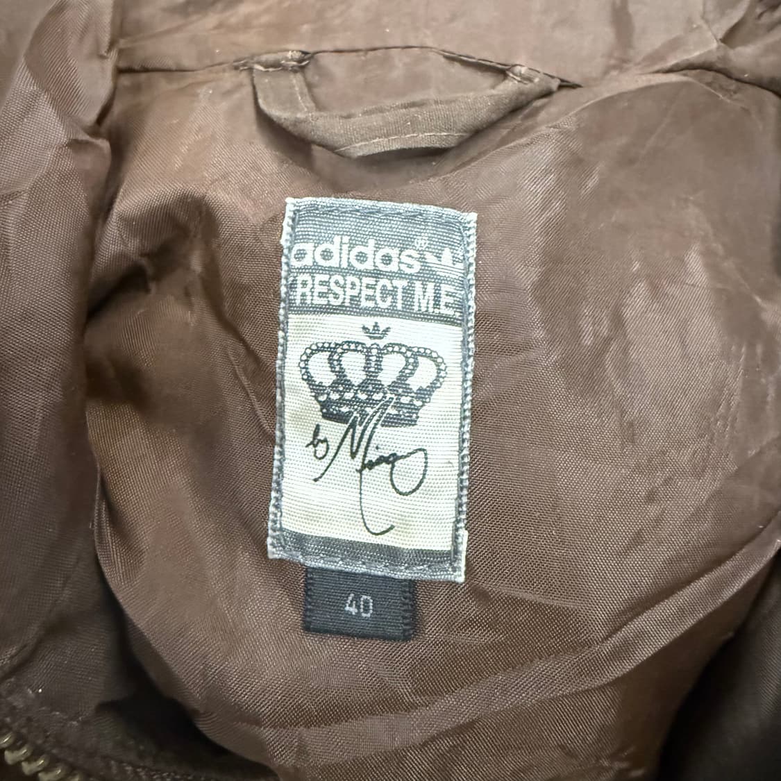 아디다스 브라운 초코 털 조끼 패딩 상품이미지4