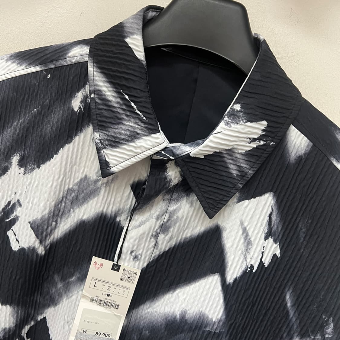 ZARA 자라 데드스탁 플리티드 이펙트 오버셔츠 L 상품이미지3