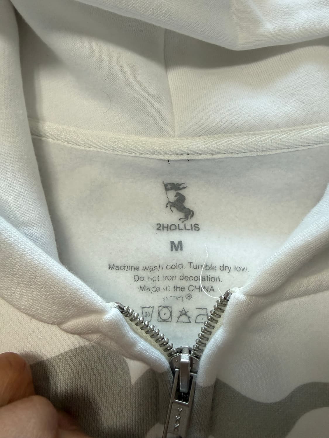 (M) 2hollis dateback grey 후드집업 상품이미지3
