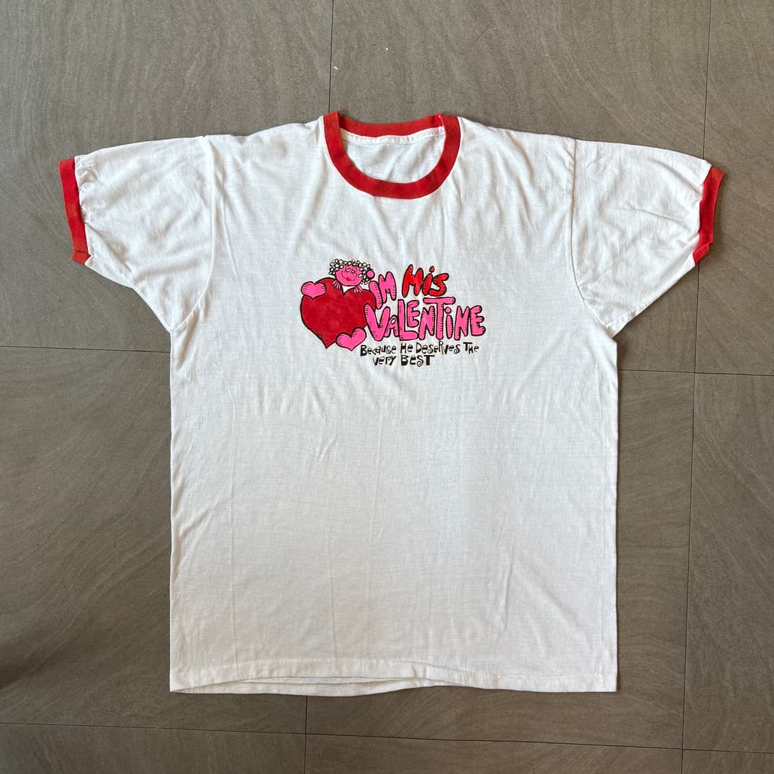 90s 90년대 생산 빈티지 링거 반팔 티셔츠 반팔티 링거티 상품이미지1