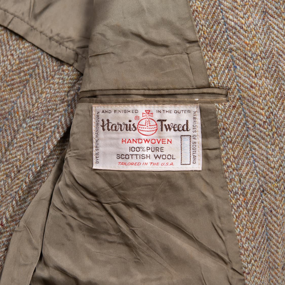 50s 해리스 트위드 해링본 울 트위드 블레이저 상품이미지7