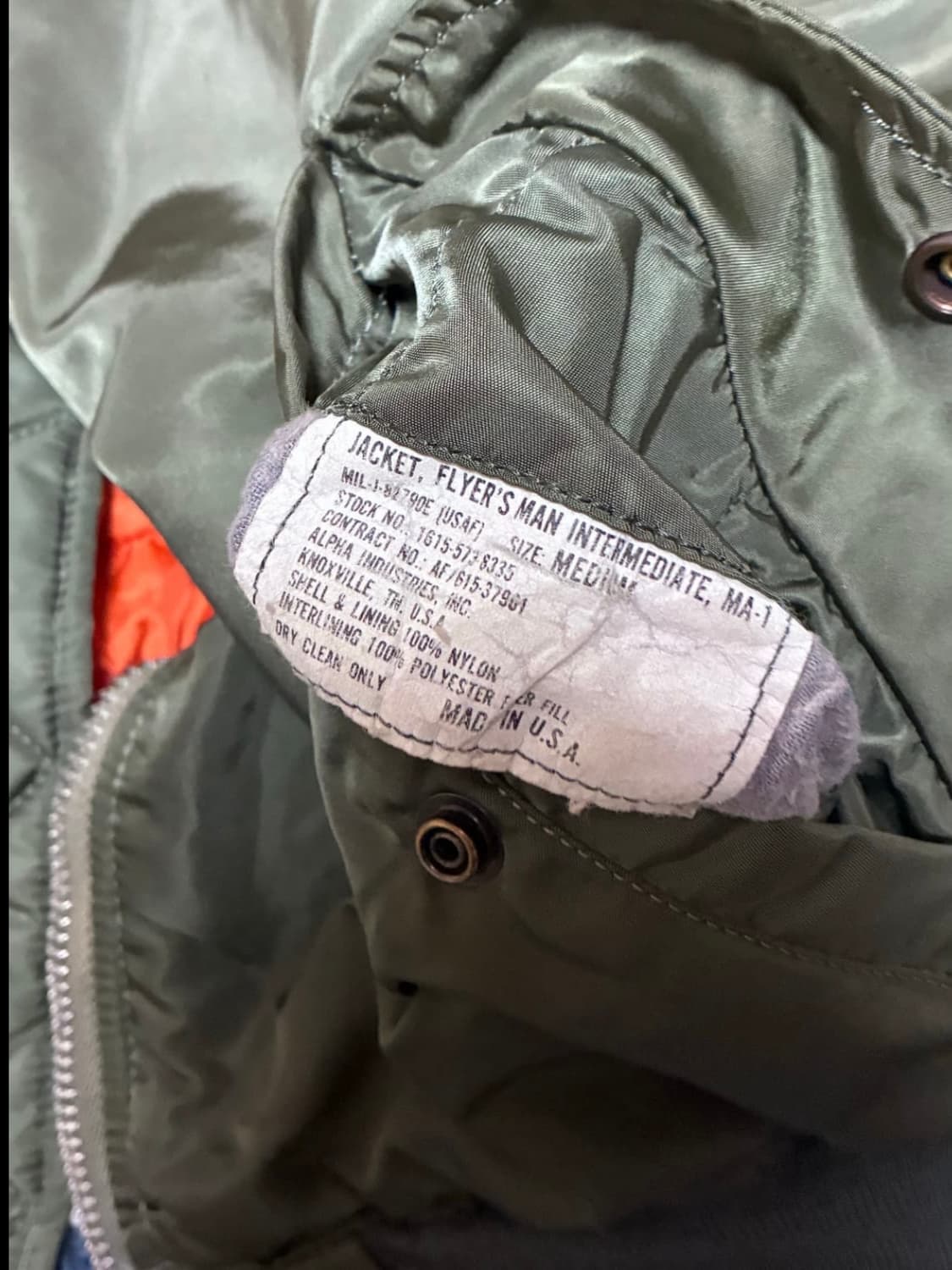 90's made in usa alpha 상품이미지3