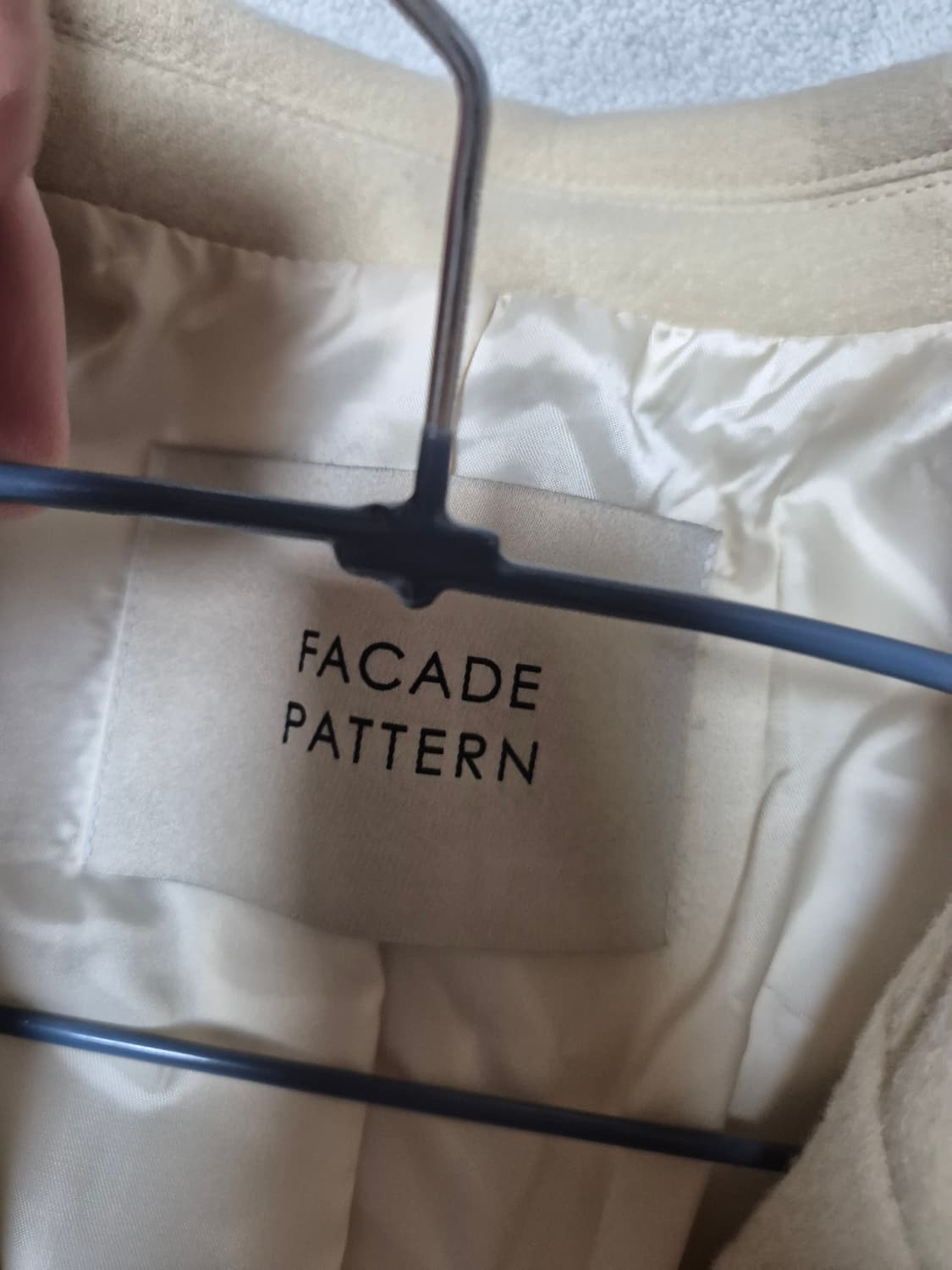 파사드패턴 버터 울 블레이저 코트 m 상품이미지3