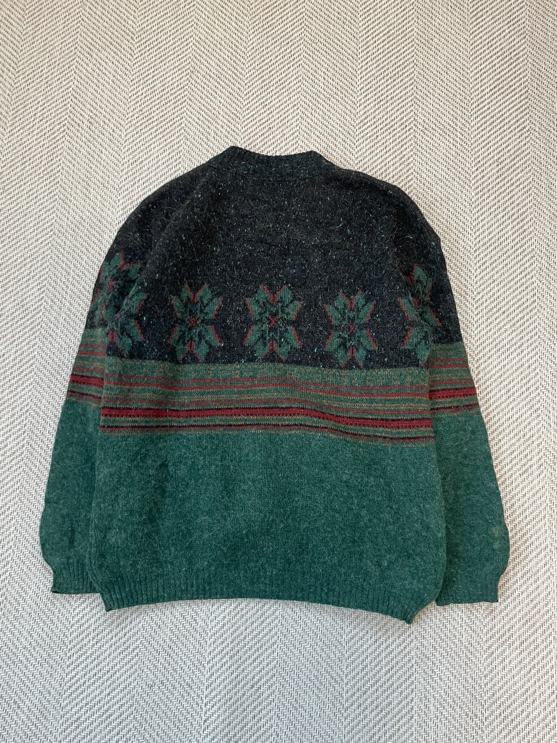 8~90s 유럽빈티지 자카드 파리지안 패턴 니트 스웨터 J03617 상품이미지6