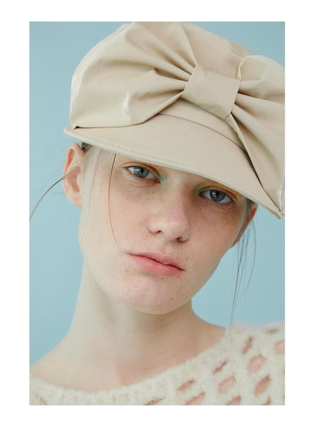 어썸니즈) BELLBOY CAP RIBBON BEIGE 상품이미지8