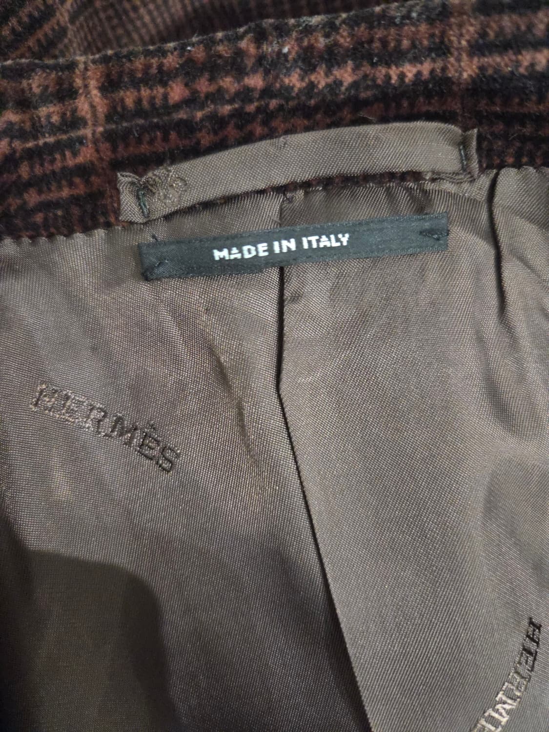 HERMES 에르메스 남성 코듀로이 체크 블레이저 상품이미지8