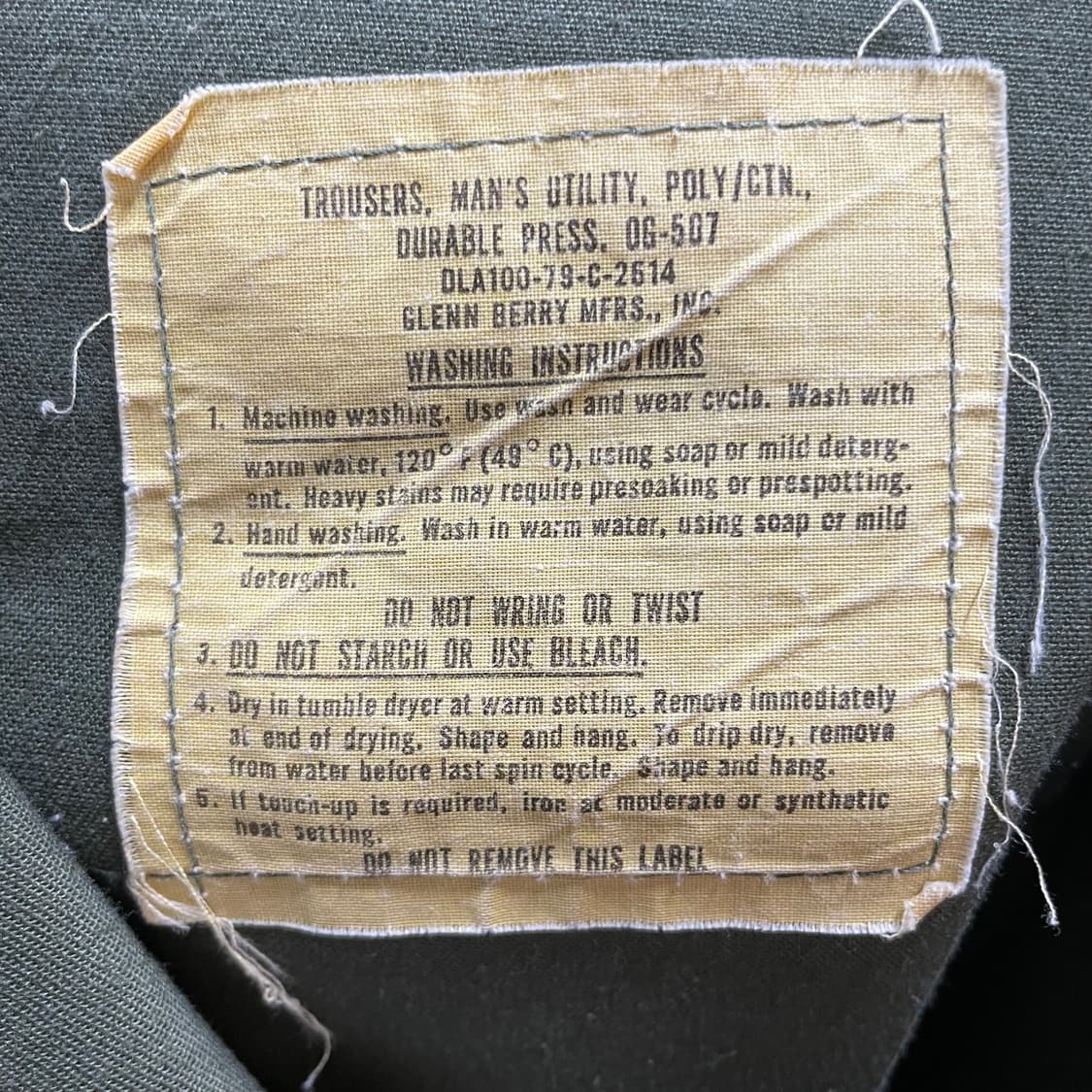 70s OG-507 Fatigue pants 상품이미지10