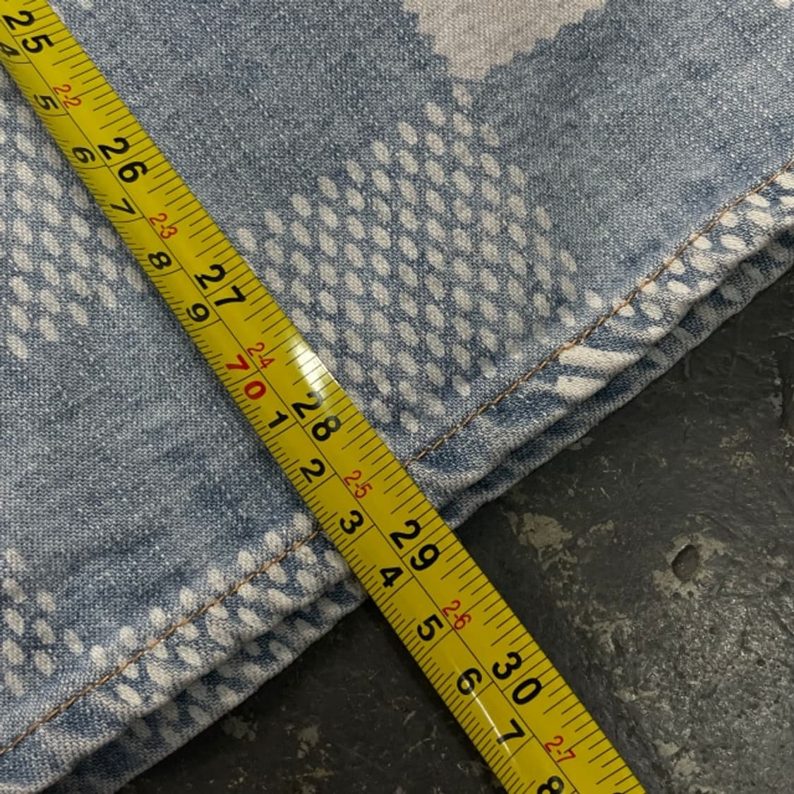 100 에비수 빅로고 패치 데님셔츠 상품이미지7