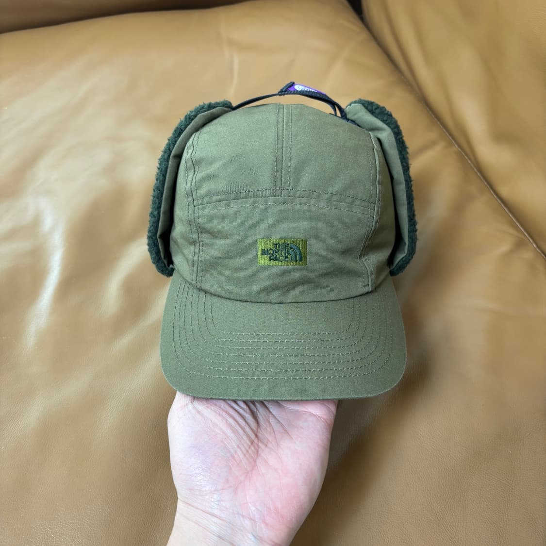 나나미카 노스페이스 퍼플라벨 이어플랩 6패널 볼캡 모자 카키 상품이미지2