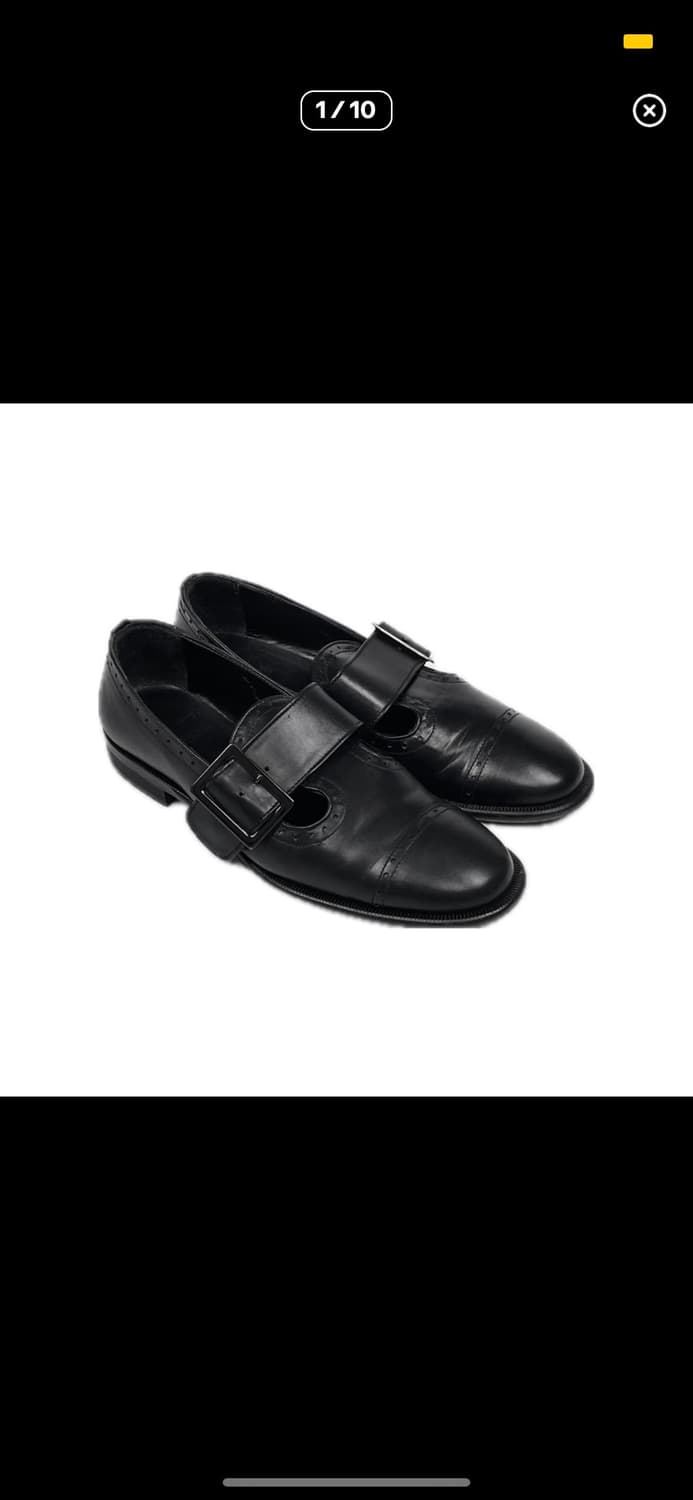 요지야마모토 레더 벨트 슈즈 상품이미지1