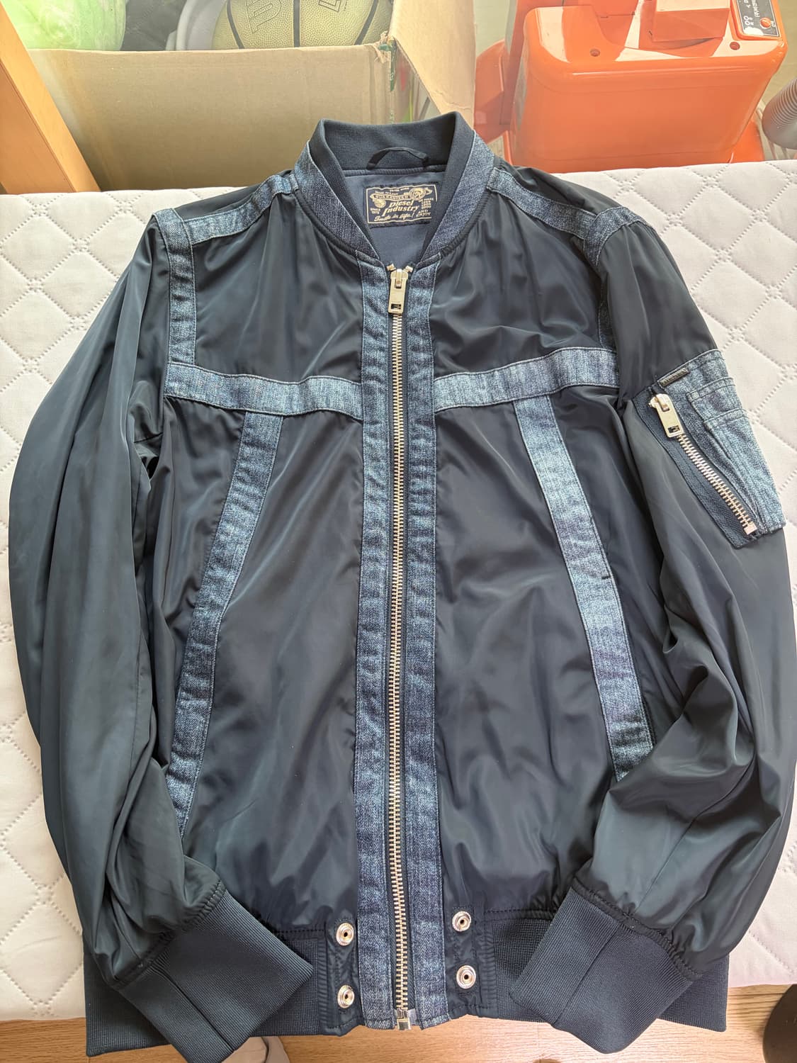 디젤 나일론 데님 레이싱 자켓(m) 상품이미지1