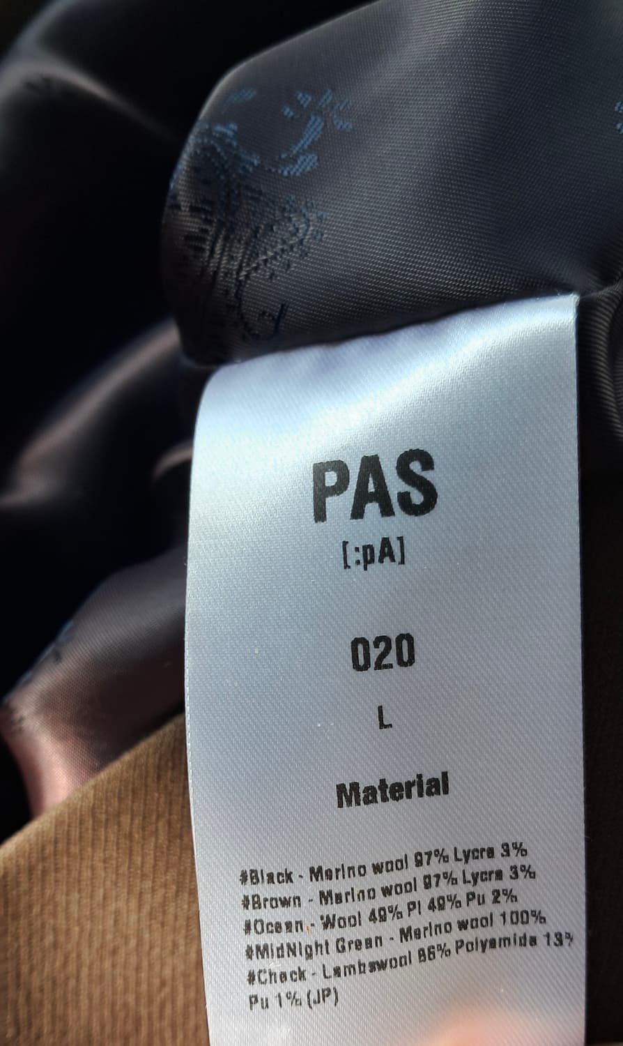 PAS020(OURPAS) BROWN L 상품이미지4