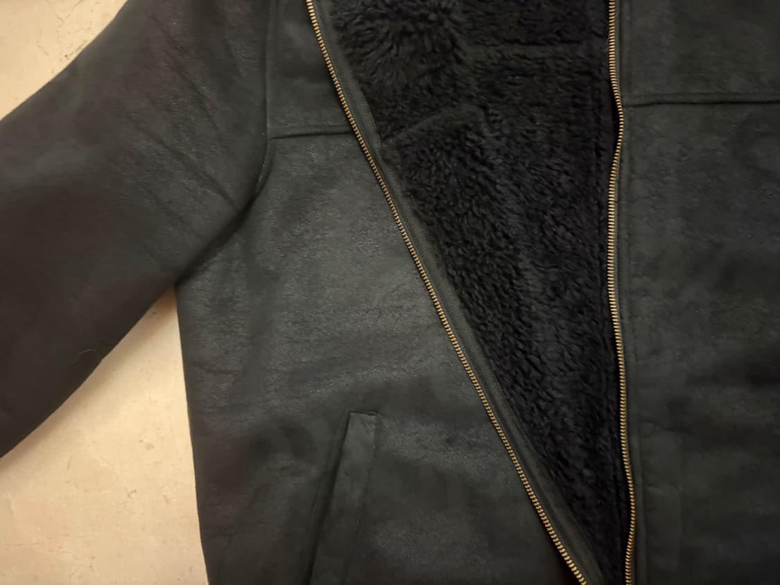 2000s 블랙 스웨이드 워크 자켓 상품이미지3