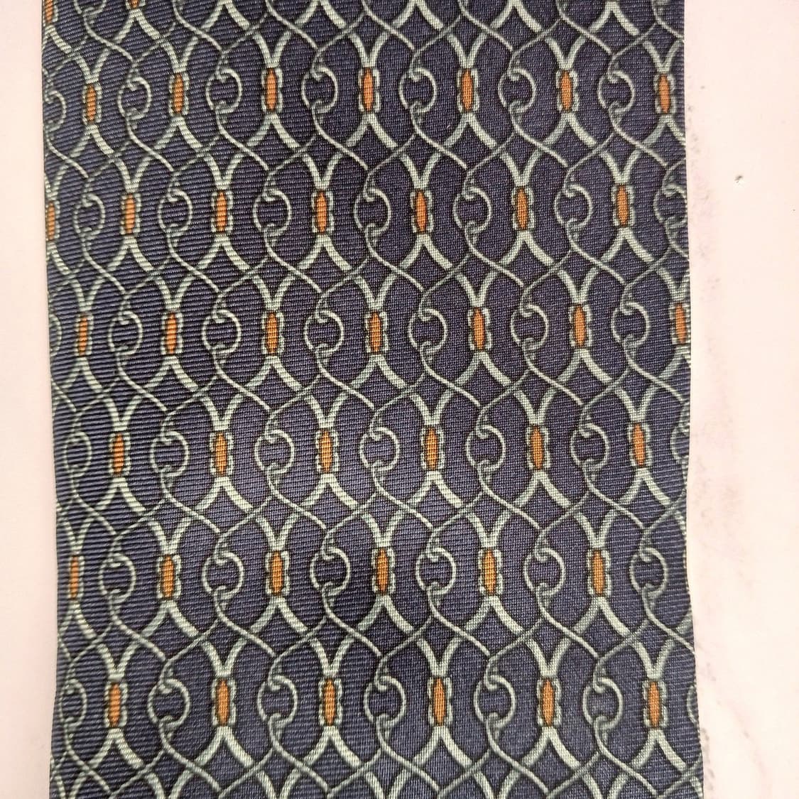 피에르 발망 넥타이 네이비 패턴 A+~A등급 E898
 상품이미지5