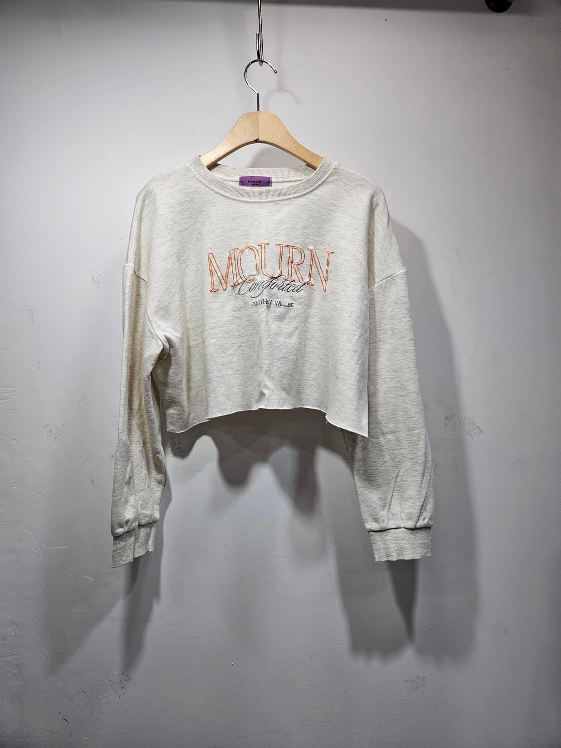 세미크롭 오버핏 맨투맨 Free  상품이미지1