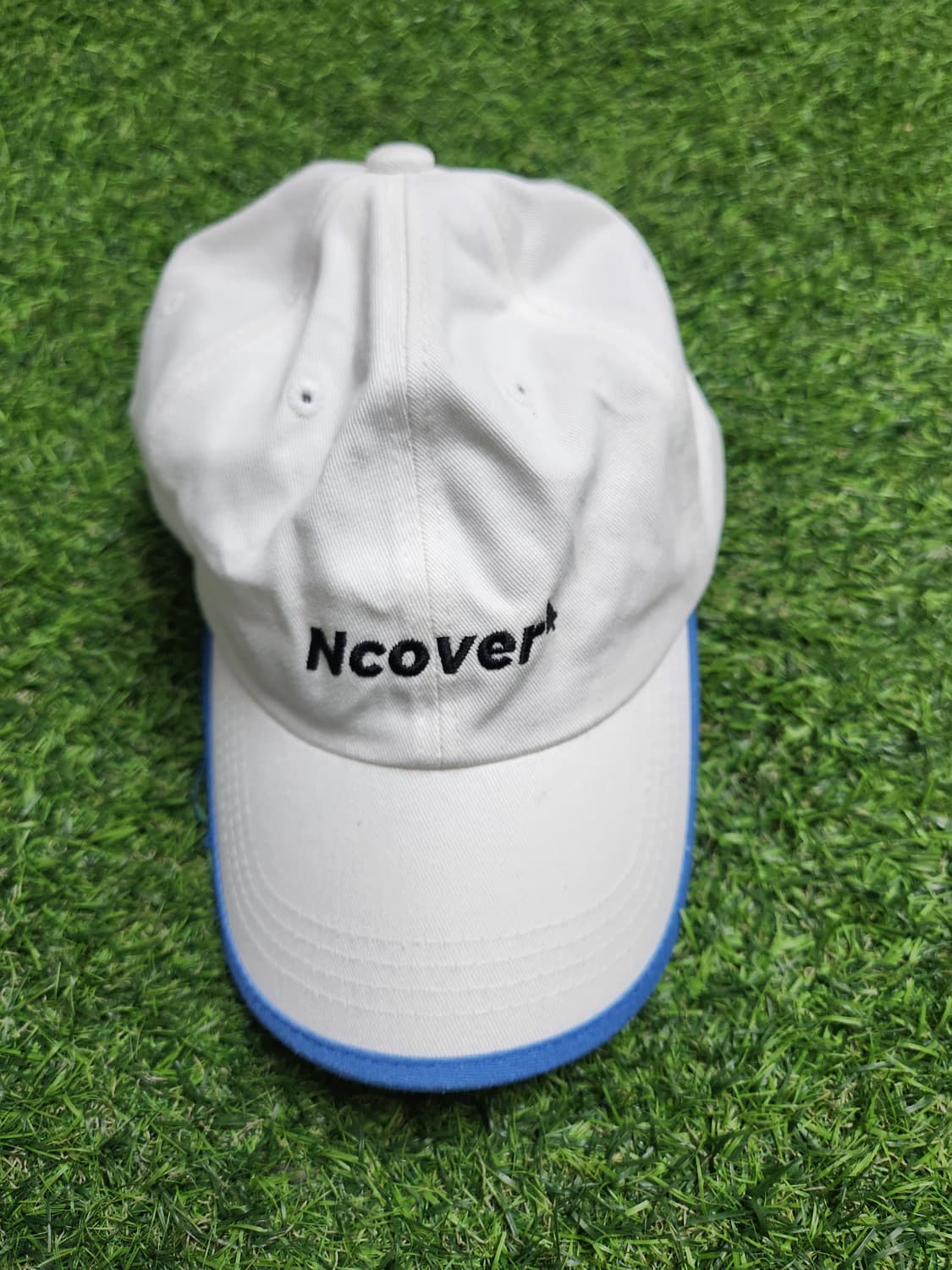 Ncover 화이트 볼캡 🎩 감성 힙 포인트 상품이미지1