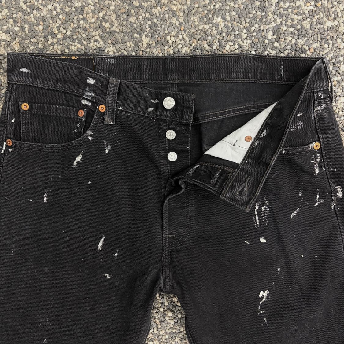 리바이스 501 페인팅 블랙진 (34) 상품이미지3