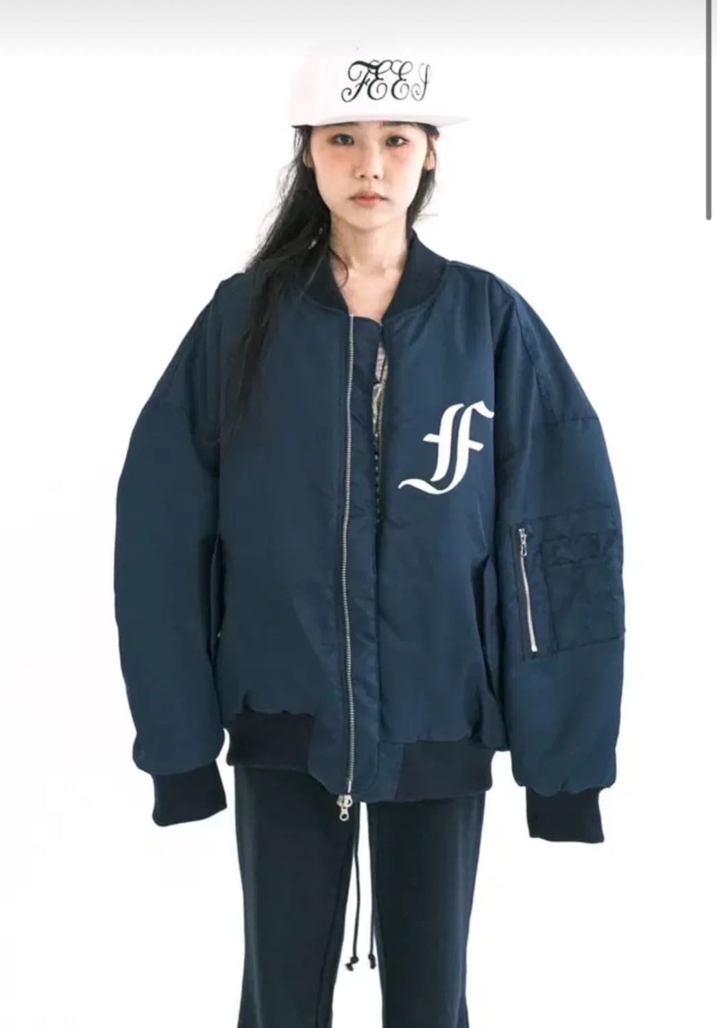 샵페어리 봄버 네이비 새상품 상품이미지1