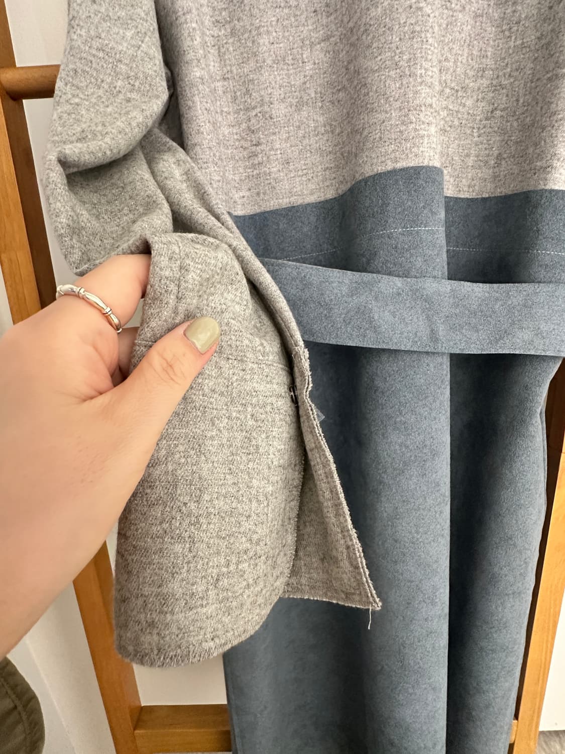 랑방 울 스웨이드 원피스(사이즈88) 상품이미지3