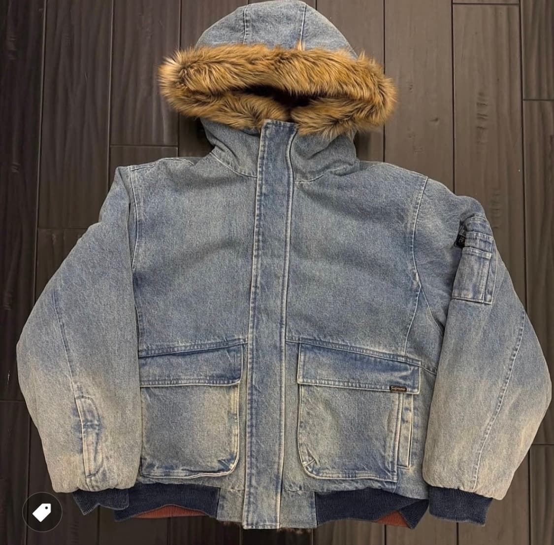 슈프림 리버시블 포우 퍼 후드 워크 자켓 데님 - 26SS XL 상품이미지2