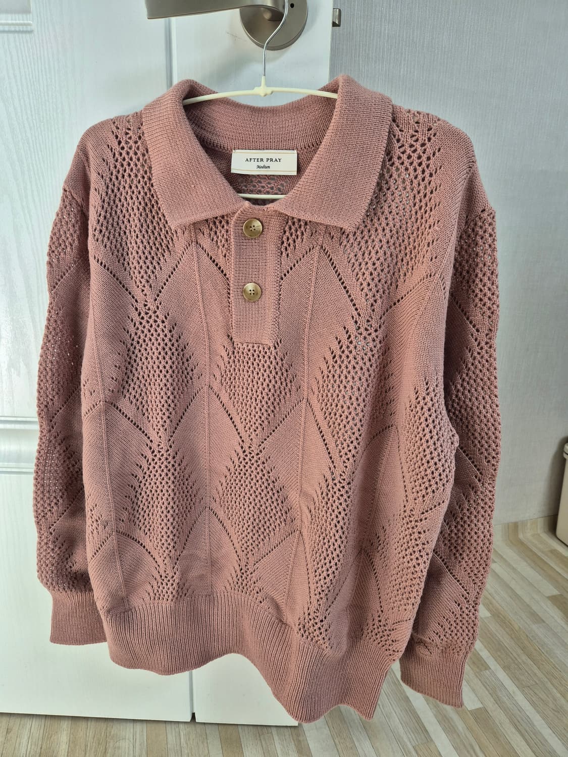 애프터프레이 리프 크로쉐 니트 M 상품이미지4