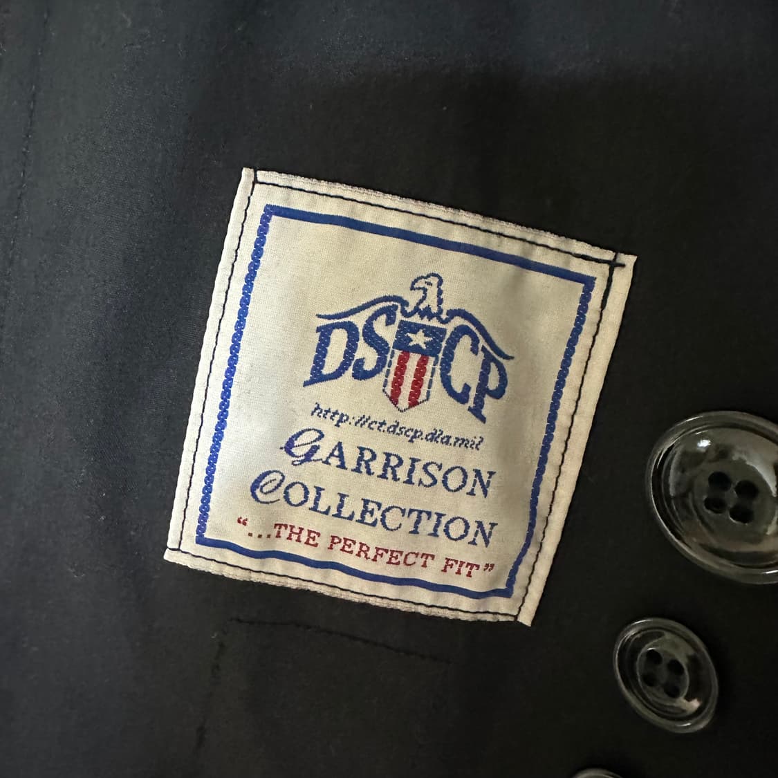 2XL 미군 밀리터리 트렌치코트 네이비 새상품급 상품이미지5