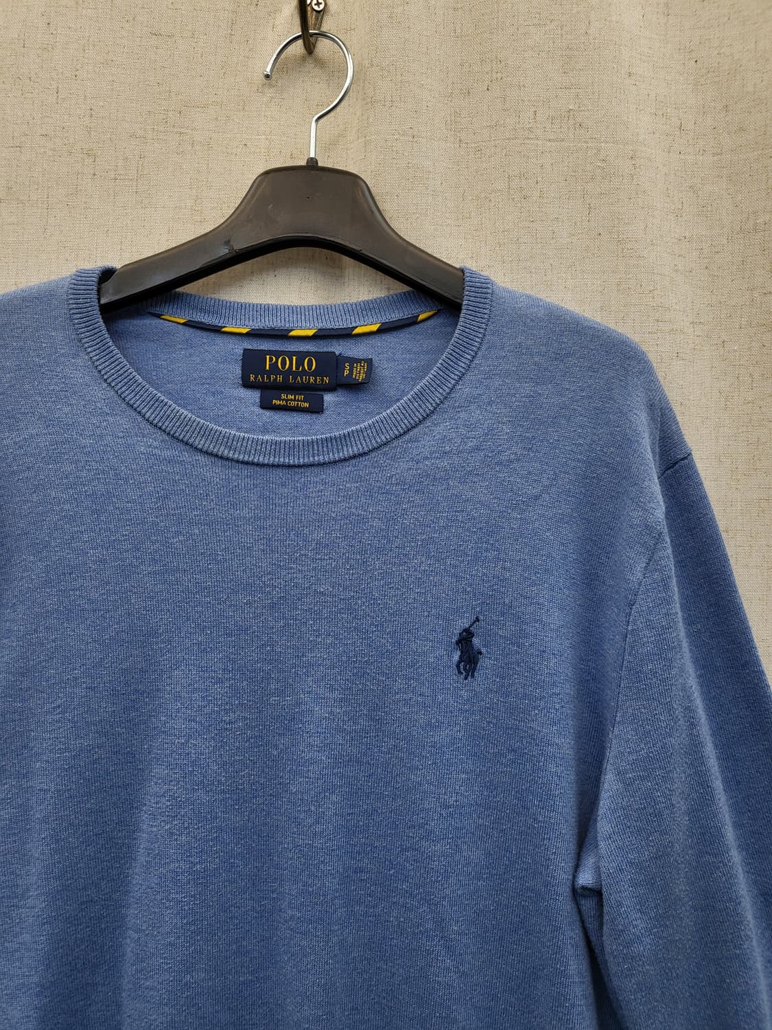 폴로 랄프로렌 블루 라운드넥 니트 상품이미지3
