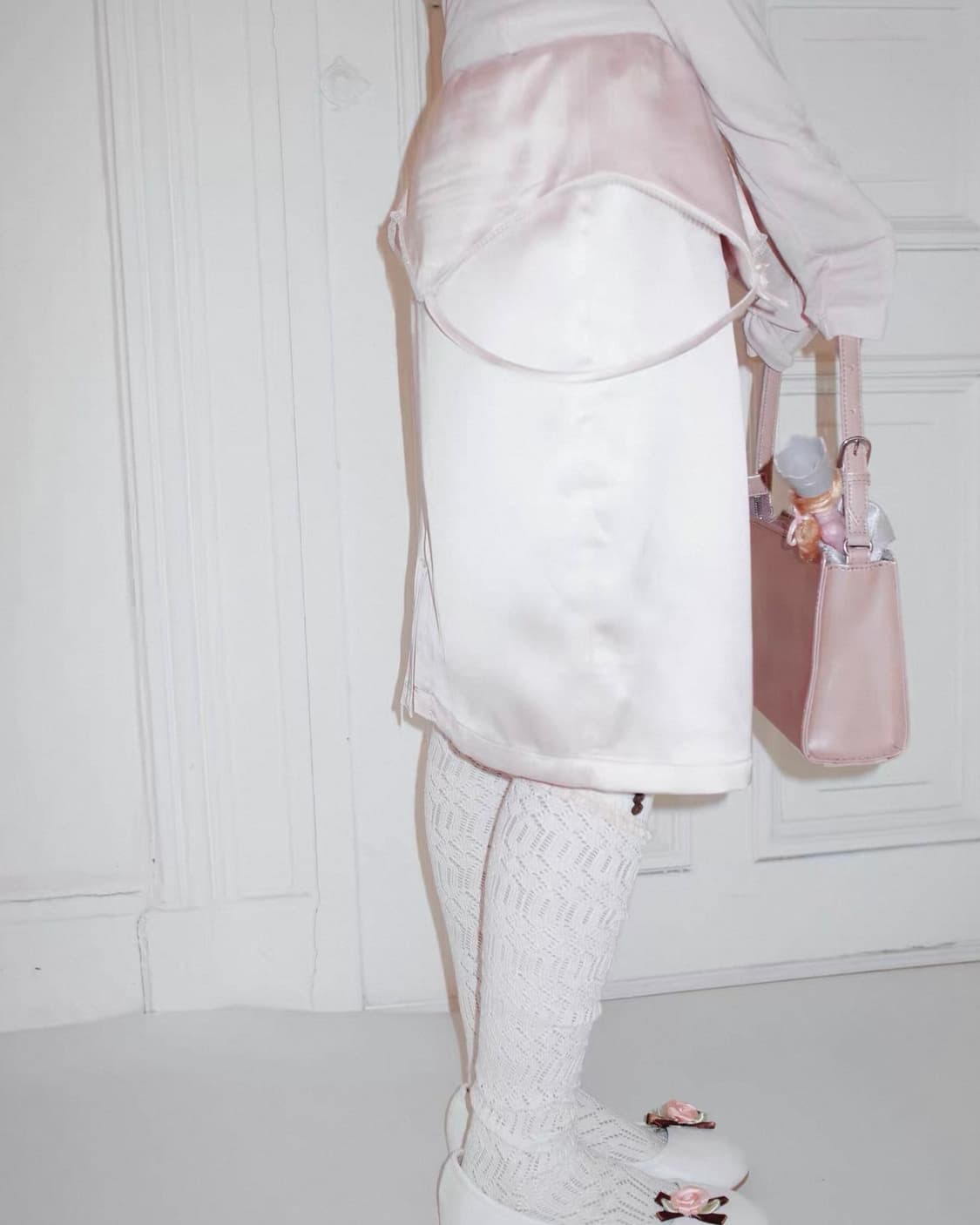 디자이너 브랜드 핑크 미니 스커트 상품이미지1