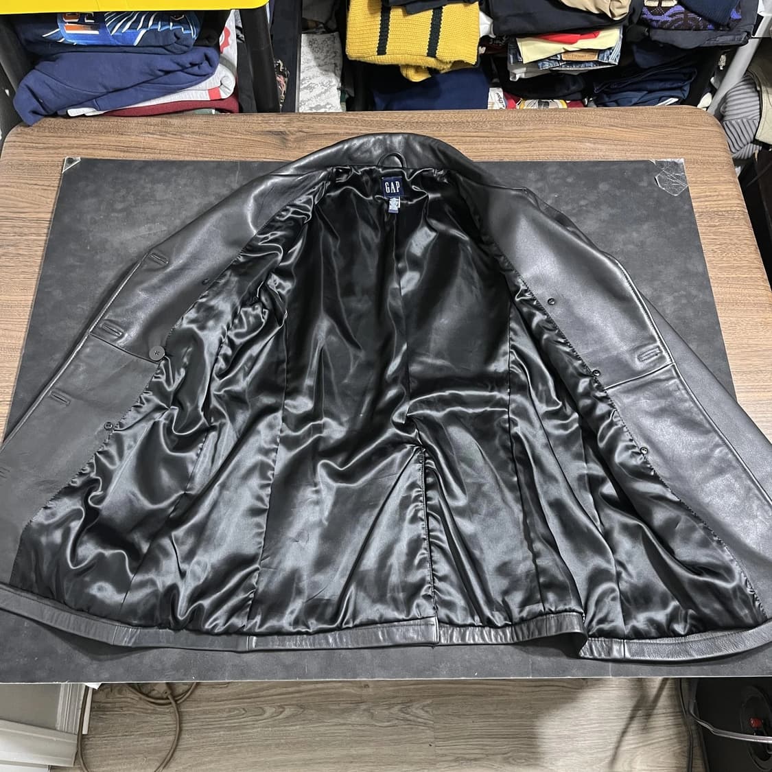 올드 갭 리얼 레더 더블 버튼 자켓 상품이미지2
