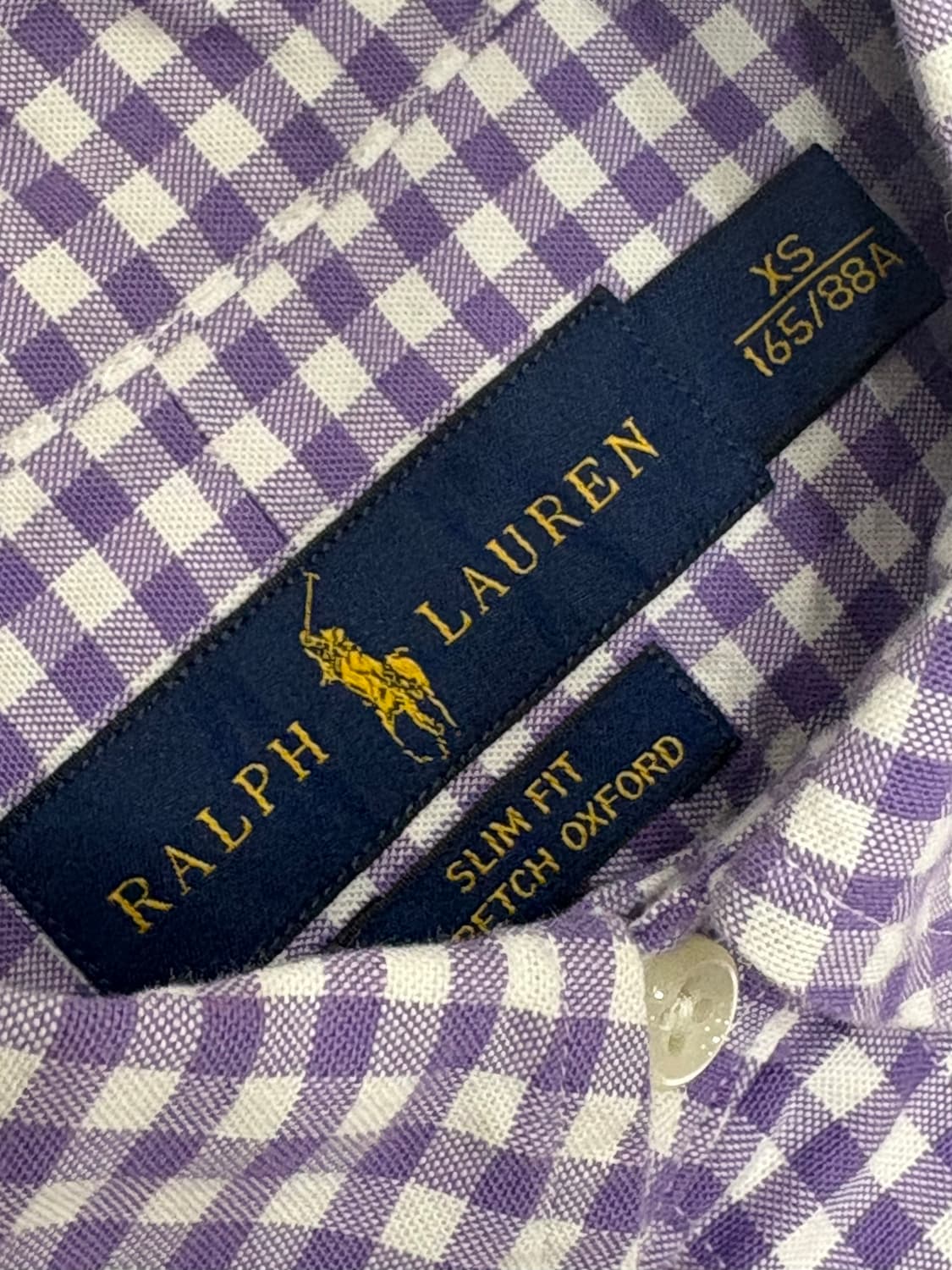 Polo 폴로랄프로렌 퍼플 깅엄 체크 셔츠 상품이미지5