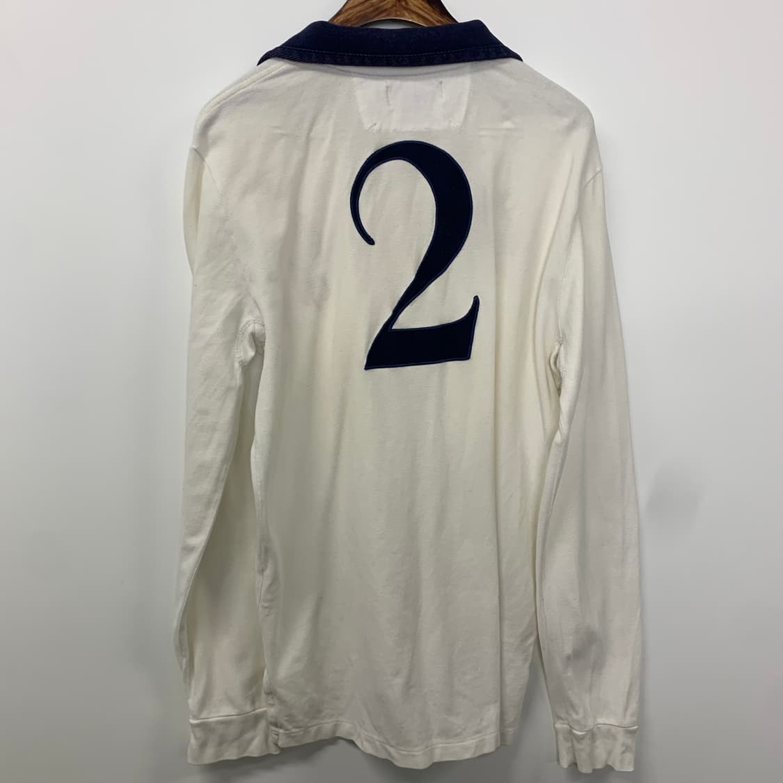 폴로 랄프로렌 빅포니 화이트 금장로고 럭비 카라 티셔츠 상품이미지3