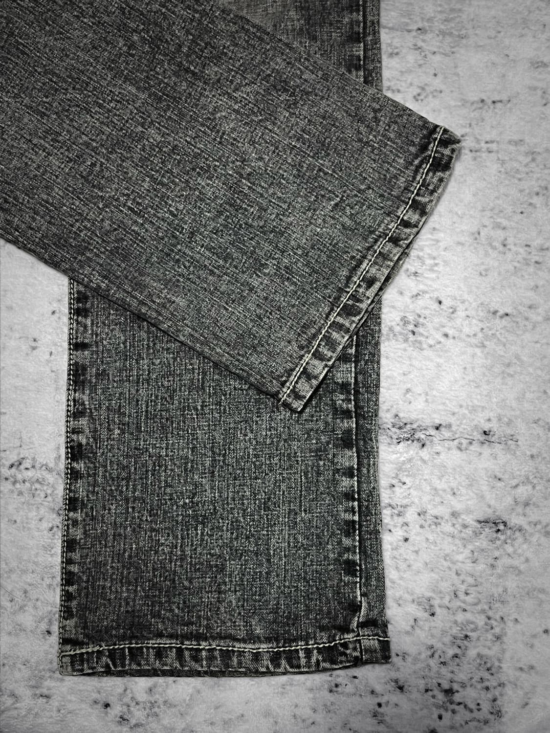 00s black stud punk denim  상품이미지4