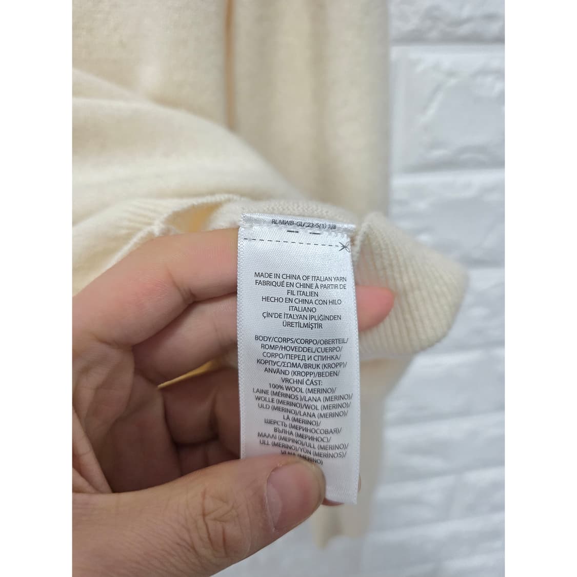 택포) 폴로 랄프로렌 메리노 울 터틀넥 니트 M 상품이미지3