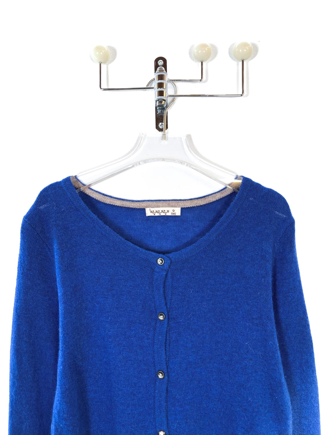 빈티지 블루 울 블렌드 가디건 상품이미지2