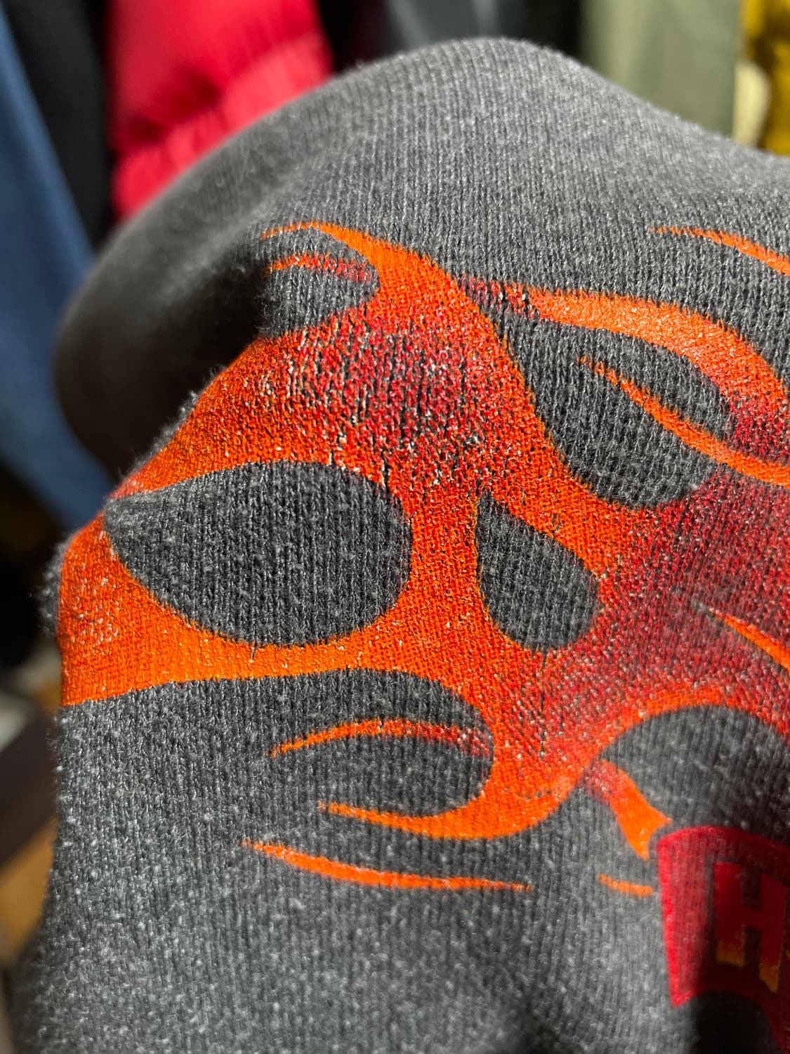 90‘s 할리데이비슨 플레임 후디 상품이미지9