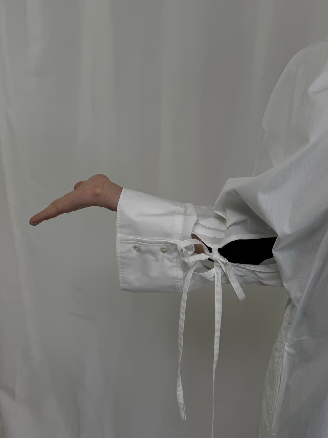 렉토 화이트 셔츠 원피스  상품이미지8