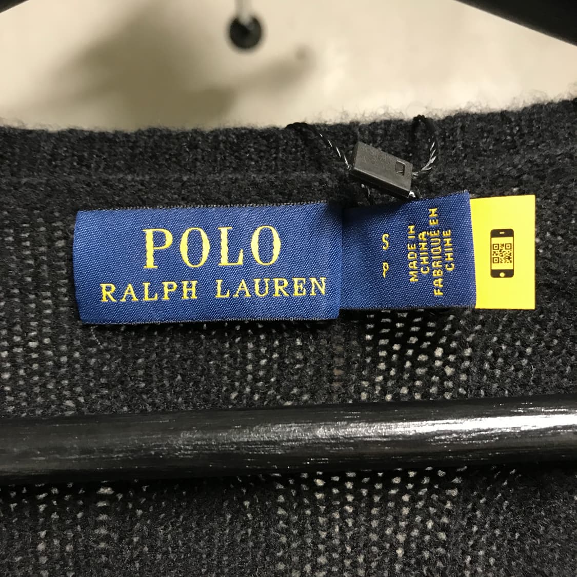 폴로 랄프로렌 QR 케이블 니트 블랙 S(W) 상품이미지5